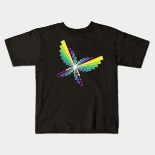 Peacock Butterfly | Flying Wings Bar Charts Black Kids T-Shirt